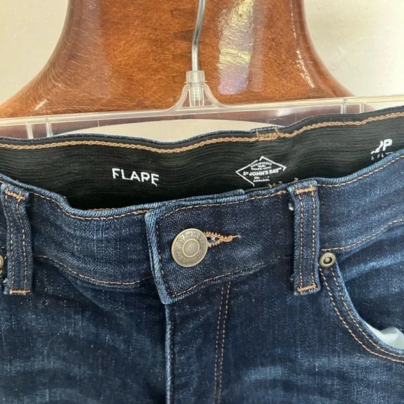 St. John's Bay Dark Blue Flare Jeans - Picture 2 of 2